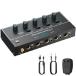 [ параллель импортные товары ] YGiTK Mini Audio Mixer, 4 Channel Stereo Line Mixer 1/4" & 1/8" TSR Audio Output Input Jack, Line Mixer Stereo/Mono Independent