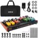 [ параллель импортные товары ] Guitar Pedal Board with Built in Power Supply, pedal board 24''x 15'' with Bag, Aluminum Alloy Portable Pedalboard with Handle, Hook Ta