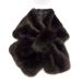 [ used ] Paul Smith muffler fake fur tippet acrylic fiber / polyester black / blue size :F
