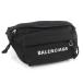 【中古】BALENCIAGA ウィール ベルトバッグ ボディバッグ ナイロン ブラック ネイビー 569978