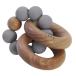  игрушка baby PETIT TEETHER GRAY 0 месяцев из дерева силикон ( игрушка для укрепления зубов игрушка развивающая игрушка ребенок .. младенец 0 лет мужчина девочка )