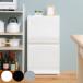 ���T�t�� �S�~�� SOLOW �ʘH�Ŏg����y�_�����ʃX�g�b�J�[ 45L 2�i �i ���ݔ� 45���b�g�� �\���E �y�_���� �t���b�v�� �ӂ��t�� ���� �L���X�^�[�t�� �j