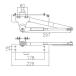  три . aluminium дверь механизм закрывания WF0484-0