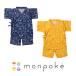mompoke хлопок 100% джинбей костюм сделано в Японии младенец baby детская одежда джинбей 80 90 хлопок марля мужчина девочка юката лето лето праздник фейерверк собрание празднование рождения подарок Pokemon 