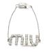 miumiu MiuMiu Logo браслет стразы / серебряный цвет металлические принадлежности [... ломбард ]