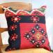  pillowcase 50cm size Old drill m wool Vintage car rukyoi red & black 