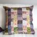  can ta embroidery silk pillowcase 50×50cmmo The ik patchwork mustard & purple 