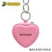  бесплатная доставка Balenciaga Cash Heart Heart форма зеркало ke- шарф розовый кольцо для ключей 6557442UQ835860 BALENCIAGA замечательная вещь ломбард круг высота 