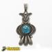  бесплатная доставка Wilson Jim Wilson Jim подвеска с цепью серебряный Navajo STERLING бирюзовый индеец ювелирные изделия 23k115-7