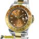 [ Rolex ]GMT тормозные колодки II 16713 route Via чай золотой оправа W номер 1995 год Brown циферблат день roreOH settled rorezo-ruSS 18KYG редкость ROLEX б/у 