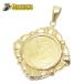  Crown монета подвеска с цепью K24 K18 2.01g 1/25oz остров Man кошка золотая монета 750 YG 1997 год замечательная вещь ломбард круг высота Amagasaki город 