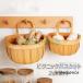  picnic basket 2 point set ornament Fruits Basket basket basket storage Northern Europe basket basket bag 