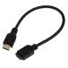 Turnwin HDMI �����P�[�u�� �t�@�C���[TV�X�e�B�b�N�ɑΉ� �����b�L 30CM �^�C�vA�I�X - �^�C�vA���X �u���b�N