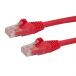 StarTech.com N6PATC50CMRD 0.5m���ƥ��꡼6LAN�����֥��å�RJ45�⡼��ǥ��󥰥��ͥ���(�ĥ��ޤ��ɻߥ��С��դ�)�����ӥåȥ������ͥå��б�Cat6UTP�����֥�