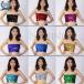  spangled tube top bare top dance costume Jazz Dance hip-hop Dan sa- fine clothes fine clothes sexy stretch flexible production clothes costume stage costume 