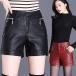  осень-зима предмет кожа хлеб шорты женский PU кожаный салон ntsu высокий ткань to надеты .. sexy прекрасный ножек тонкий тугой стрейч шоу хлеб короткий хлеб низ 