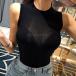  cut and sewn sexy майка женский безрукавка раунд шея t рубашка тянуть over тугой одноцветный тонкий .. чувство эластичность женский лучший весна лето предмет 