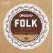 D'Addario / Folk Nylon EJ33 80/20 Bronze on Nylon Clear Trebles Ball End 28-45