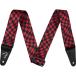 (WEBSHOPꥢ󥹥)Fender / Wavy Checkerboard Polyester Strap Red ե [١ѥȥå]