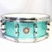 ( б/у )SAKAE / SD1455MA/MH Maple Snare 14×5.5 Turquoise Champagne Sakae малый барабан ( Ikebukuro магазин )