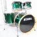 ( б/у )TAMA / StarClassic Maple 4pcs #GREEN SPARKLE 24/12/13/16 барабан комплект ( Ikebukuro магазин )
