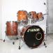 ( б/у )SONOR / 80s SIGNATURE Sereis Bubinga 8/10/12/15/20 5pcs kit волокно с футляром ( Ikebukuro магазин )