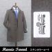  Британия ткань [Harris Tweed] Harris твид пальто с отложным воротником светло-коричневый тон "в елочку" одиночный 4. осень-зима предмет HTC-S13