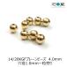 14KGF Gold Phil do простой бисер 4.0mm 1 шт продажа 