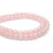  натуральный камень бисер rose кварц Brazil производство AA круг шар раунд 4mm половина полосный продажа 