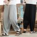  шаровары мужской хлопок лен гаучо брюки широкий брюки linen hakama брюки талия резина одноцветный relax брюки этнический ... брюки 