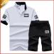  верх и низ в комплекте выставить мужской короткий рукав Golf одежда тренировочный тонкий шорты спорт одежда на английском языке знак часть магазин надеты casual свободно День отца 
