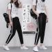  брюки-джоггеры тренировочный брюки женский брюки линия брюки модный теплый мода Trend. прекрасный ножек брюки-джоггеры 