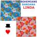 BohemianS (bohemi абрикос ) бандана LINDA( Linda ) 1960 годы . мода сделал pop искусство. sama . цветочный принт .... ощущение хороший текстура (ткани) станете ... сделано в Японии 