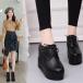  толщина низ оксфорды модный осень-зима гонки выше low cut in каблук Wedge подошва обувь кожа обувь .. обувь manishu Loafer 