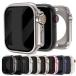 Apple Watch Series 12 �P�[�X �ϏՌ� �J�o�[ �����K���X �K���X�t�B�����t�� �`�����h�~ �S�ʕی� ����/�}�b�g �t���ی�P�[�X �A�b�v���E�H�b�`12