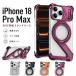 iphone 18 pro �P�[�X �A���~ magsafe iPhone18ProMax �P�[�X iPhone 18 Pro Max �J�o�[ MagSafe�Ή� �����O�P�[�X �����O�X�^���h 360�x��] 120�x�p�x���� ��