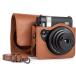 FUJIFILM Fuji Film Cheki instax mini 99 специальный камера кейс камера мгновенной печати защитный корпус царапина присоединение предотвращение PU кожа ремешок плечо имеется Brown 
