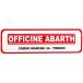  abarth OFFICINE ABARTH дилер стикер ( обратная сторона приклеивание модель ) 14134