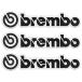 Brembo наклейка-логотип (3 листов комплект / прозрачный рамка-оправа основа ) 15304