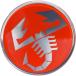  abarth SCORPIONE 3D стикер (75mm) 20852