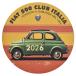  Fiat FIAT 500 CLUB ITALIA официальный 2026 стикер ( обратная сторона приклеивание модель ) 26541