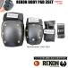  скейтборд протектор 3 позиций комплект REKON BODY PAD 3SET Lee темно синий ( Kids для XS размер ) запястье локти колени защита скейтборд для накладка сноуборд тоже!