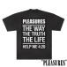 ��PLEASURES/�ץ쥸�㡼����SCRIPTURE T-SHIRT T����� / BLACK