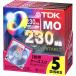 [ outlet ] ограниченное количество!TDK 3.5 дюймовый MO диск 230MB Anne формат 5 листов упаковка 