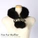  мех лисы пелерина .... имеется muffler установка воротник защита горла "neck warmer" черный 