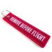 REMOVE BEFORE FLIGHT кольцо для ключей красный (1 шт )