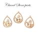  циркон Stone рама [91.... Drop ] Cubic Zirconia цветок [ продажа поотдельности ] Gold очарование детали ручная работа ручная работа DIY доставка внутри страны 