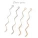  metal очарование [231. палочка (6.7cm простой jig The g) детали коннектор 2 шт продажа ] кручение Gold золотой серебряный серебряный палка балка простой колье - 
