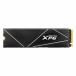 ADATA XPG GAMMIX S70 BLADE 2TB M.2(2280) 3D NAND 4.3mm PCIe Gen4 SSD with Heatsink  ɼ7400MB/s / 6700MB/s 5ǯݾڡAGAMMIXS70B-2T-CS