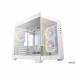 Deepcool CG330 3F WH полный вид M-ATX кейс белый lR-CG330-WHNGM3-G